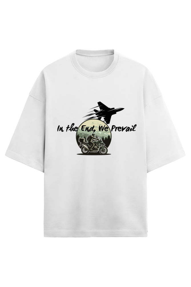 In the End We Prevail Terry T-shirt – Bold, Resilient Fashion