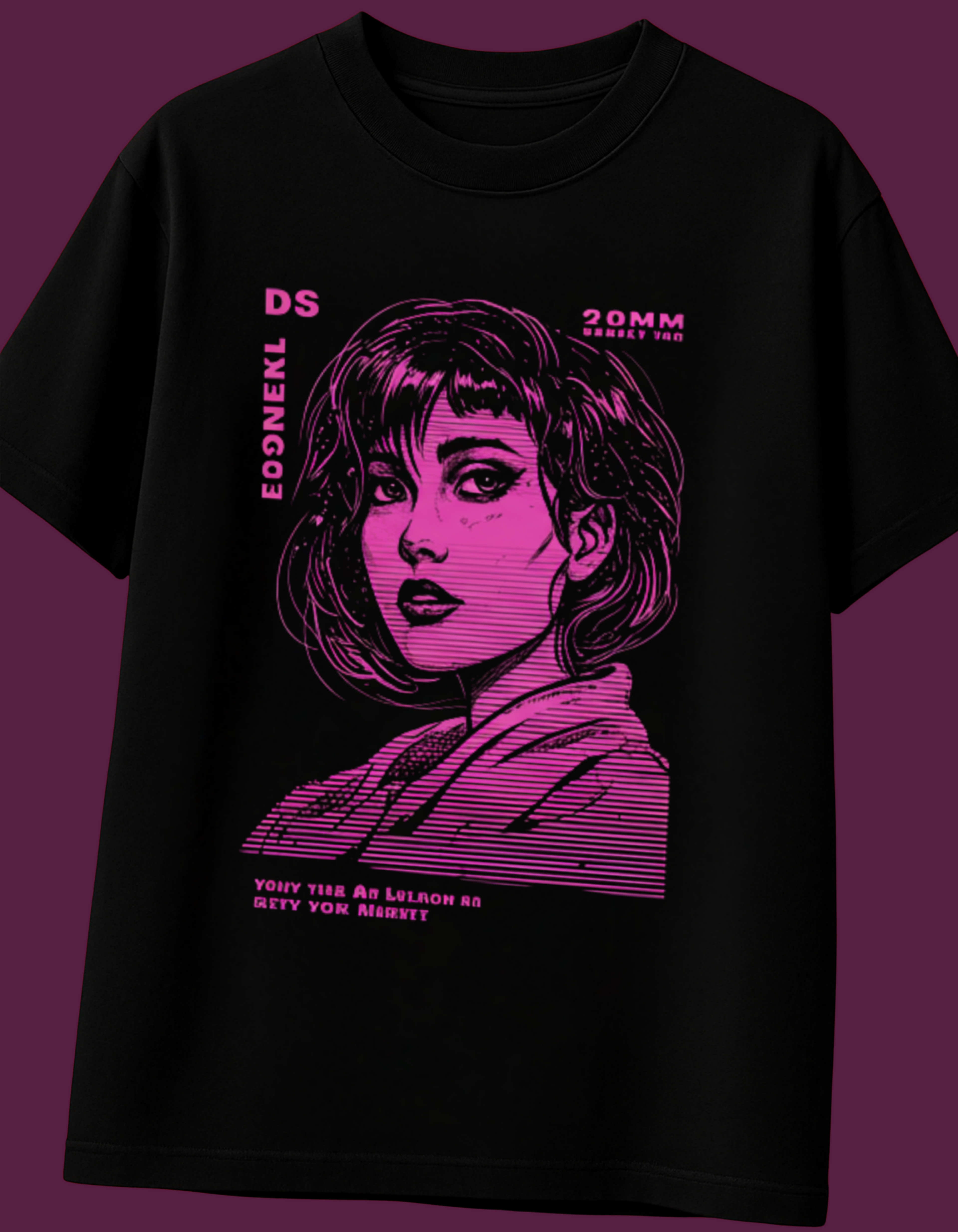 Neon Noir Cyberpunk Oversized T-Shirt