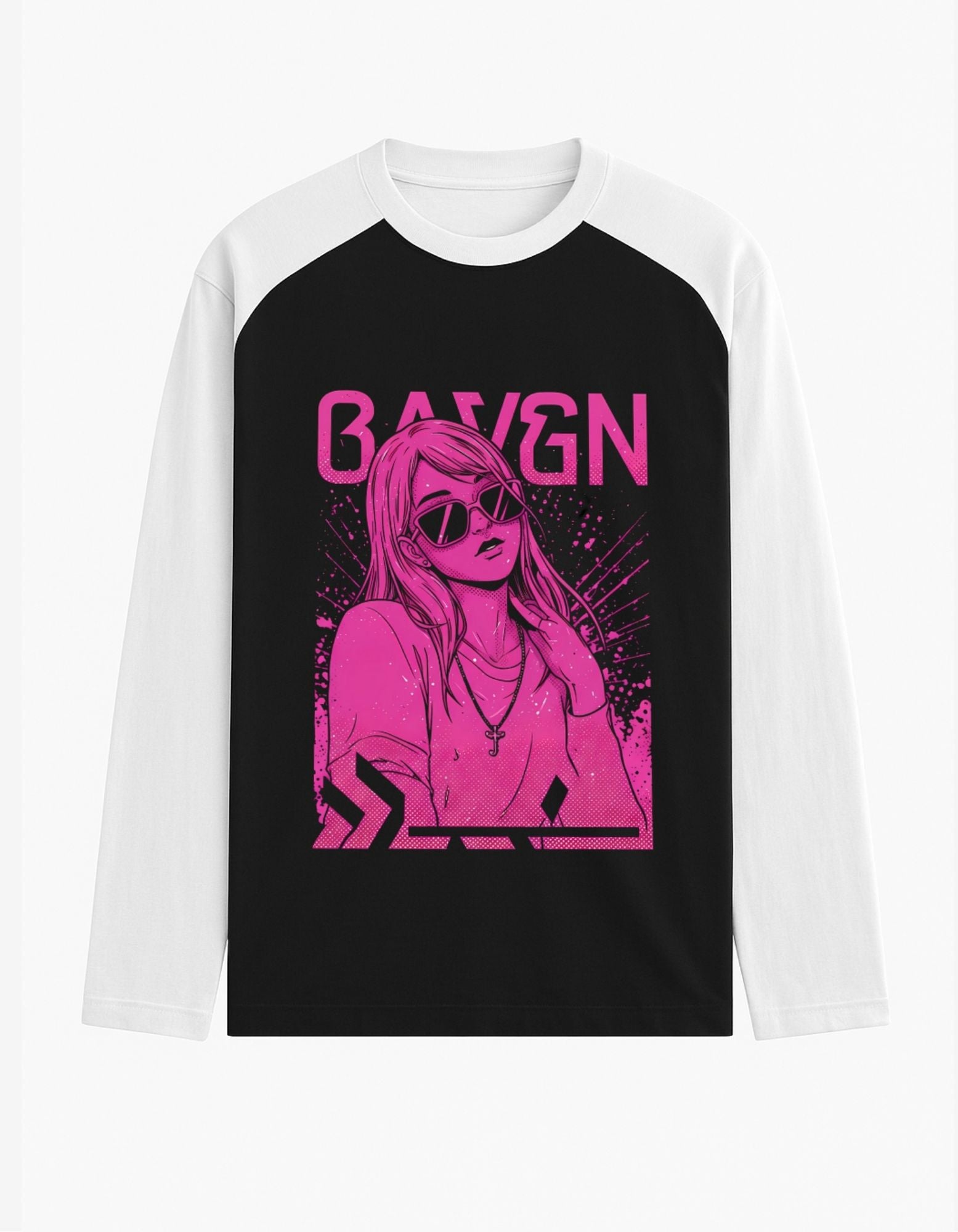 Bavgn Neon Pop Raglan T-Shirt