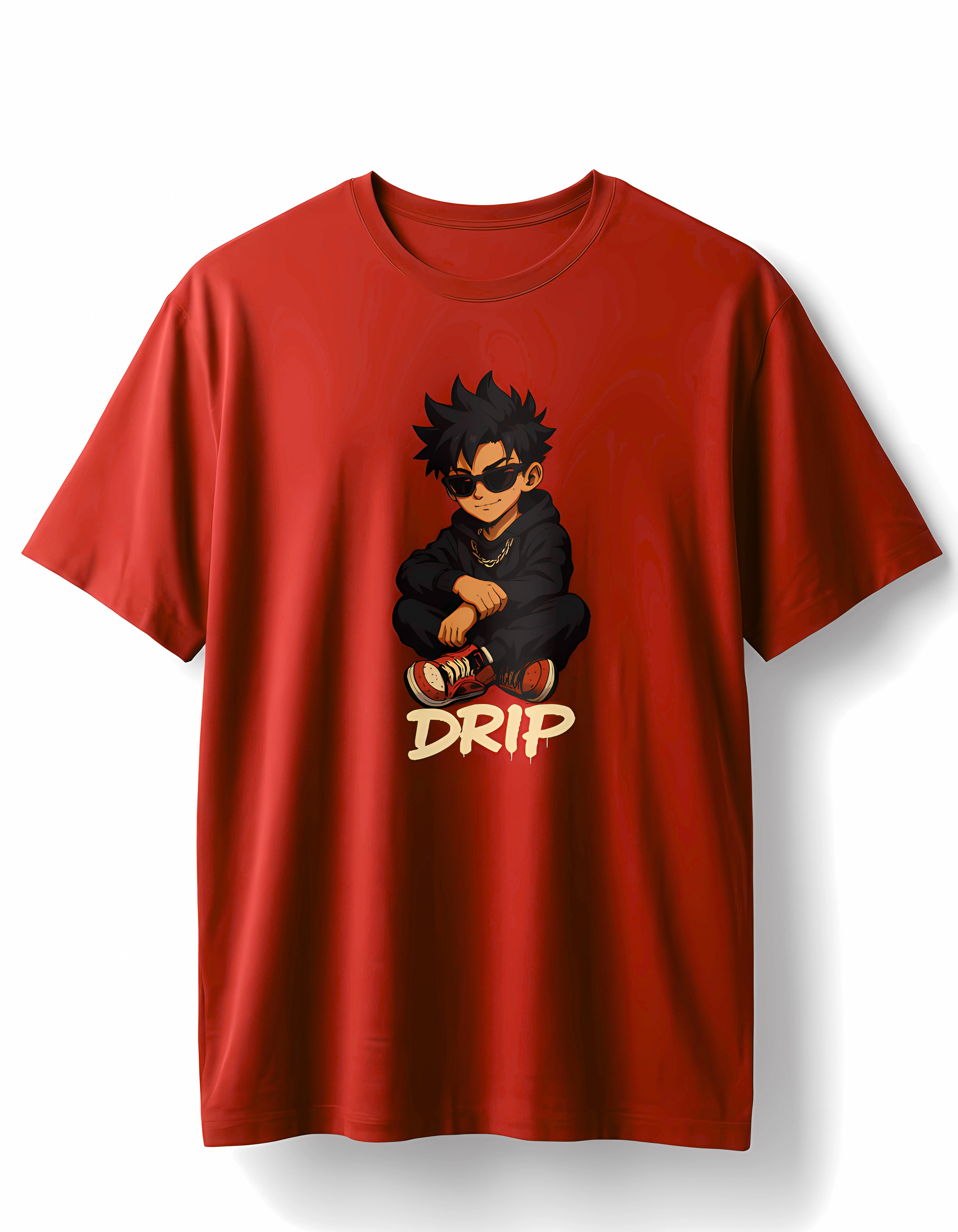 Red Drip Boy Oversized T-Shirt