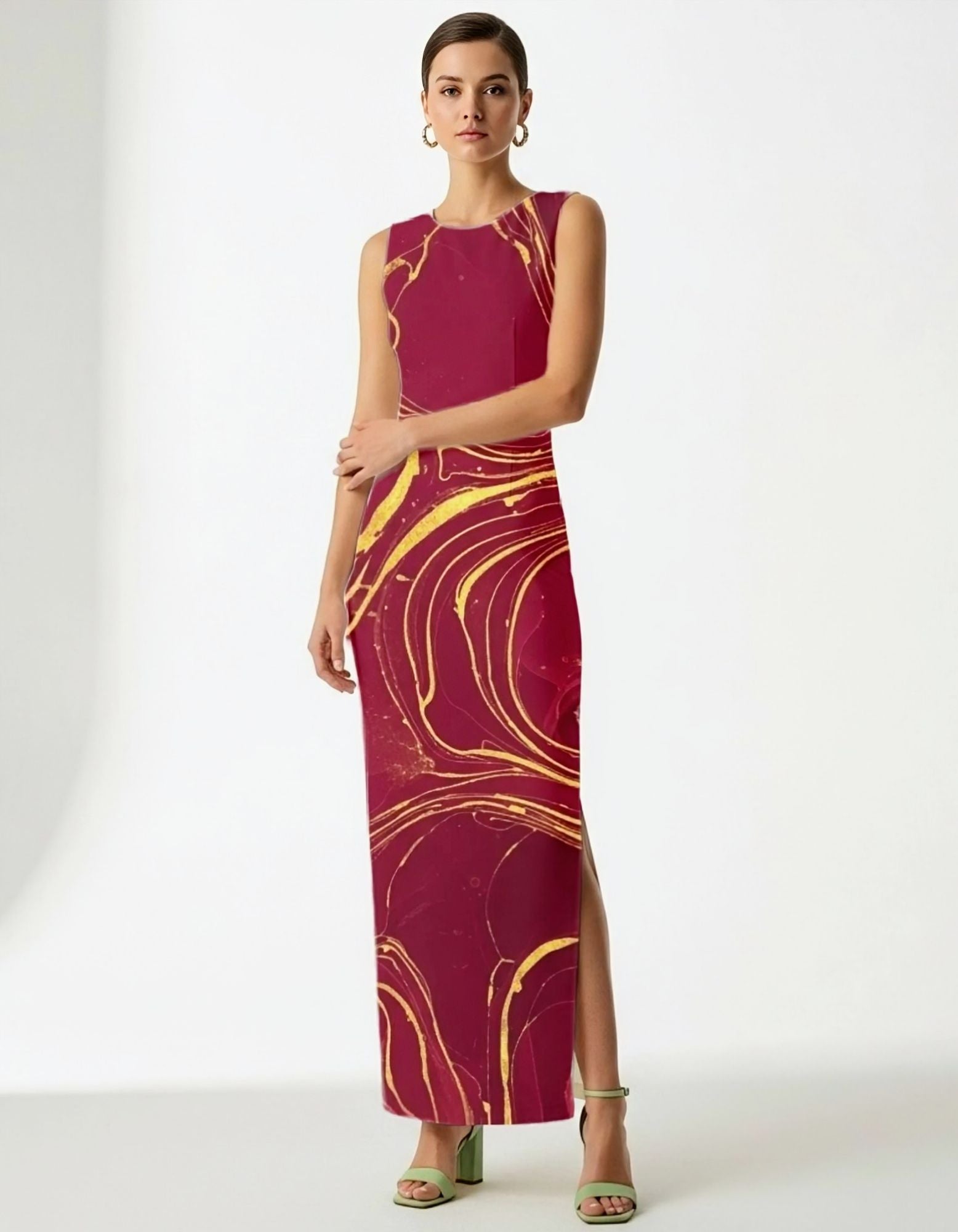 marble bodycon dress SHEIN SXY Marble Print Bodycon Dress