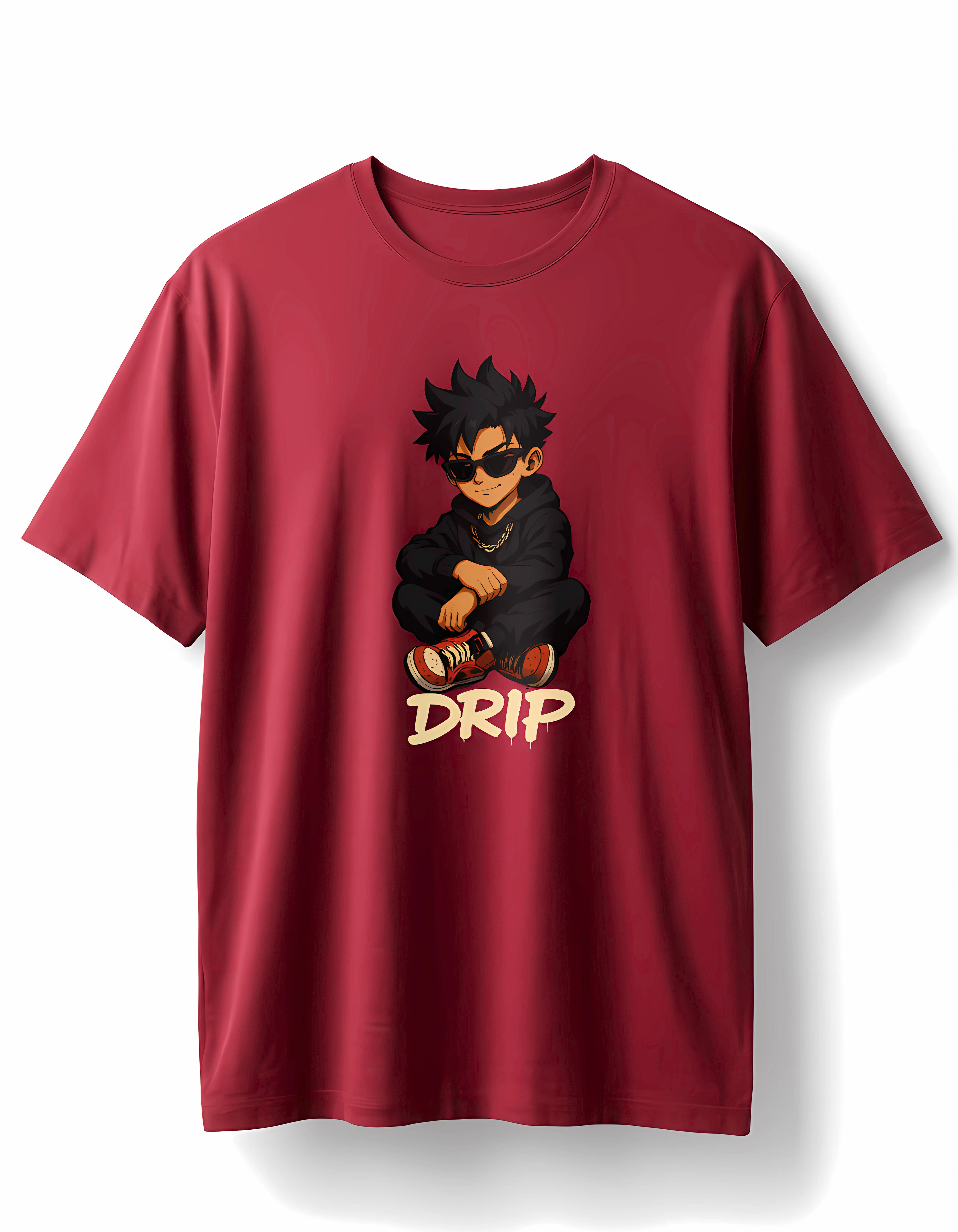 Red Drip Boy Oversized T-Shirt