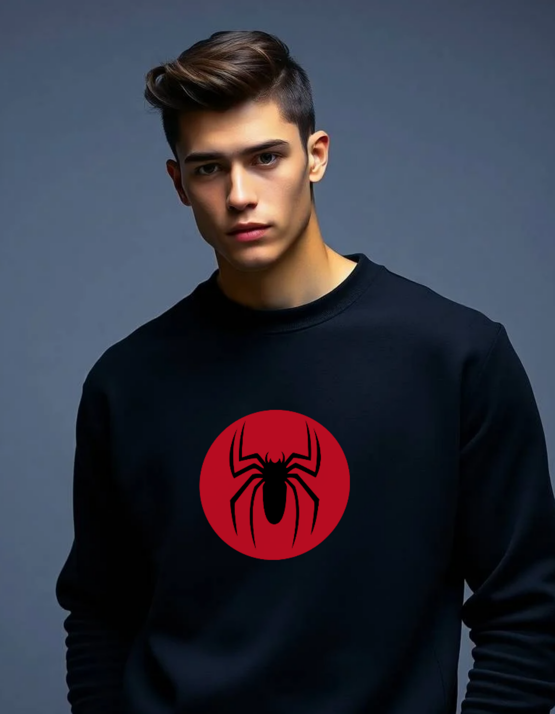 Terry Oversized Sweatshirt with Spider-Man Logo – Iconic Hero Vibes