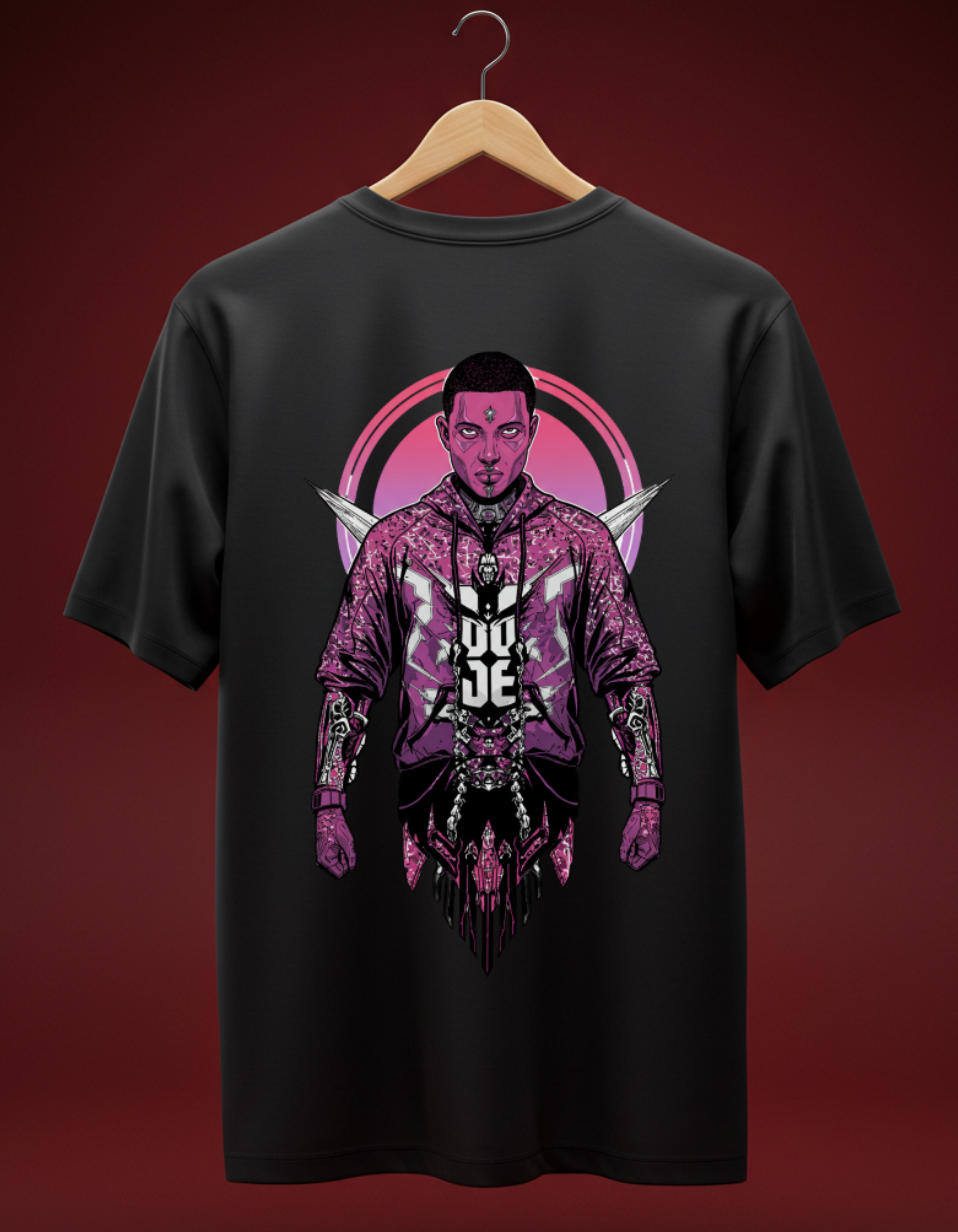 Cyber Samurai Oversized Streetwear Tee