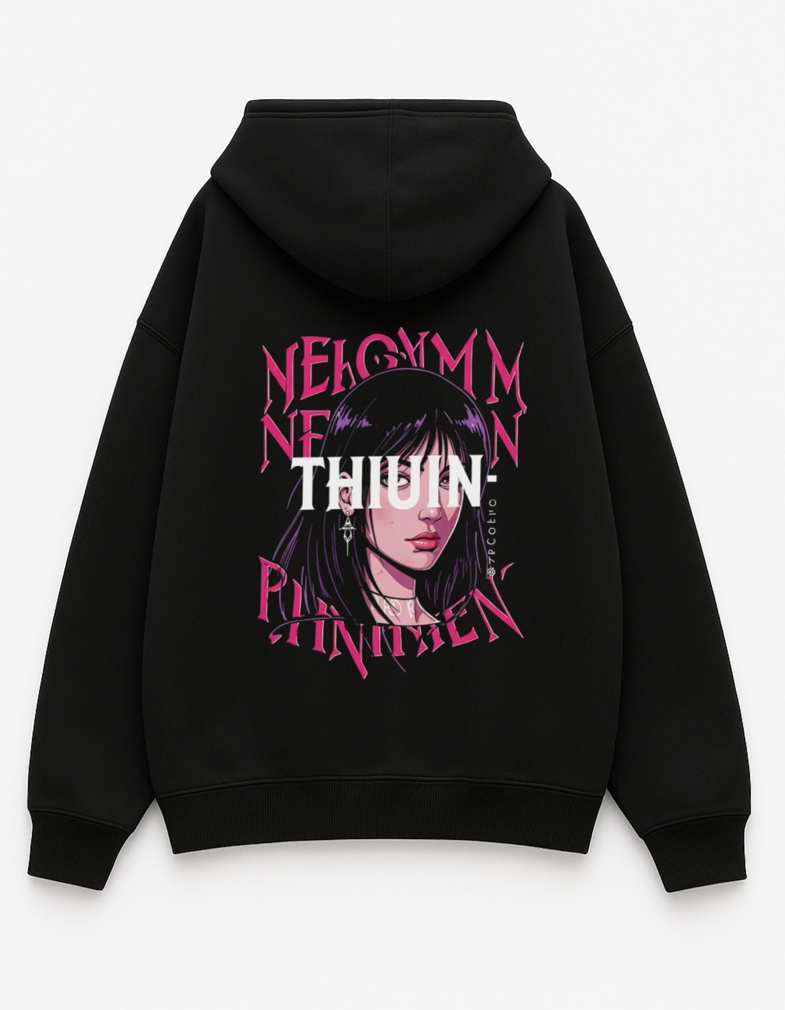 Neon Phantom Oversized Hoodie