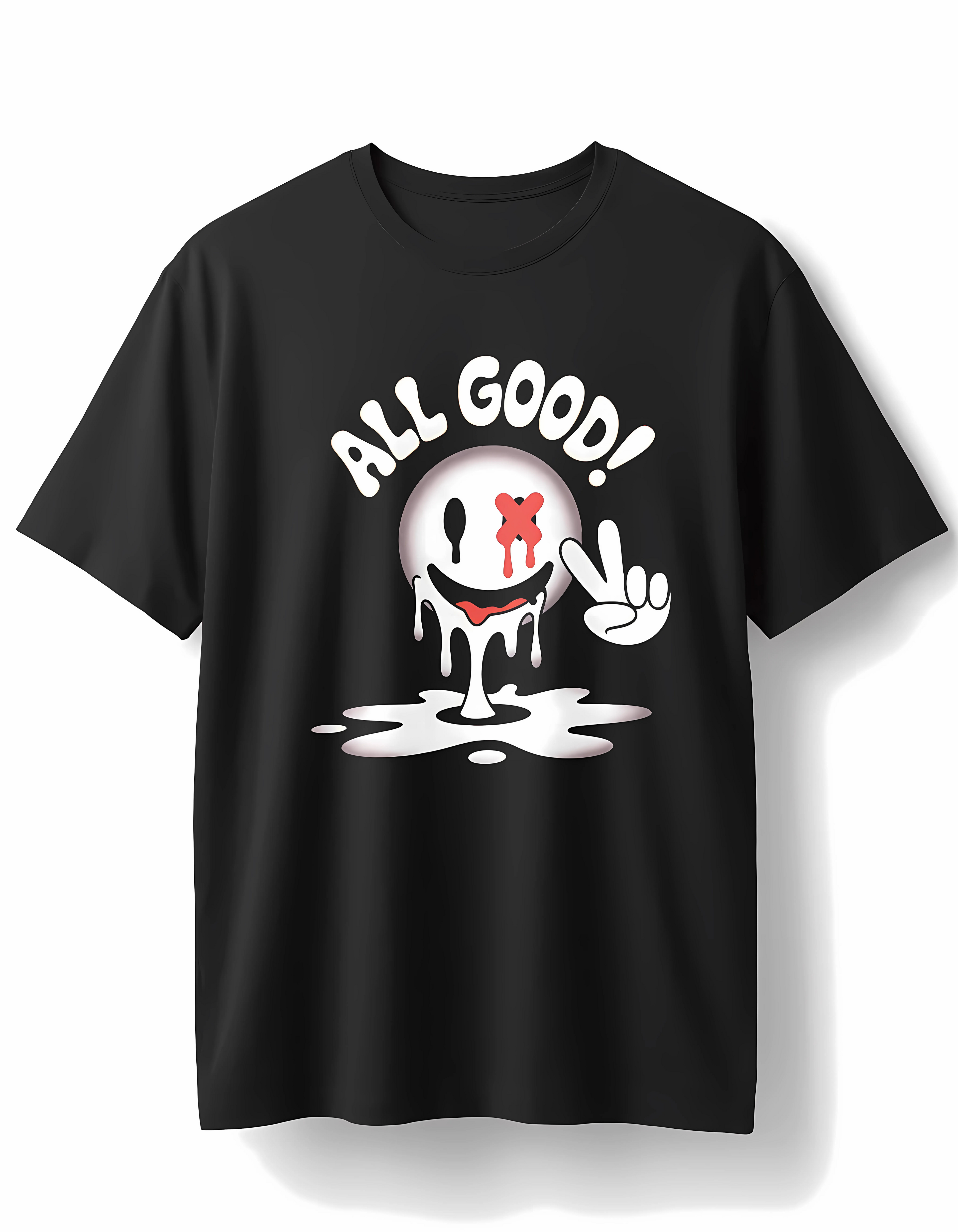 All Good Drip Graphic Oversized T-Shirt