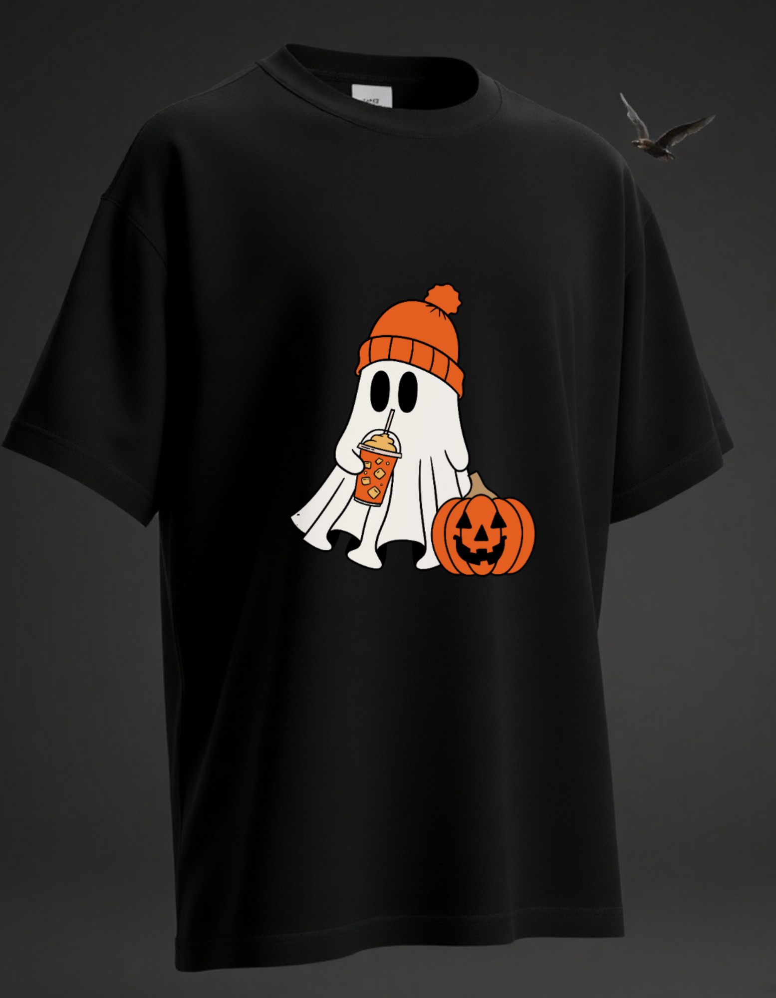 Halloween Cartoon Oversized Classic T-Shirt – Spooky Style