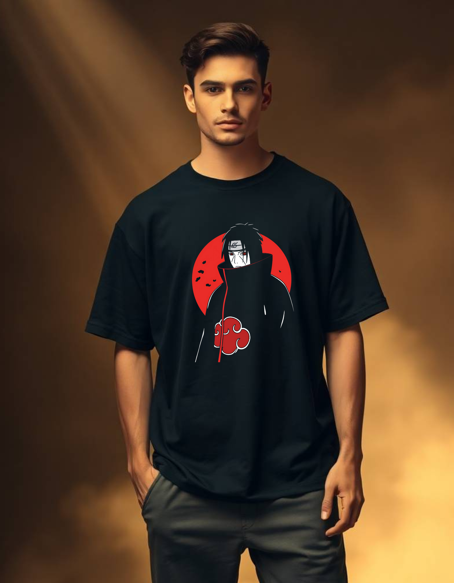 Itachi Oversized T-Shirt – Anime Streetwear Essential