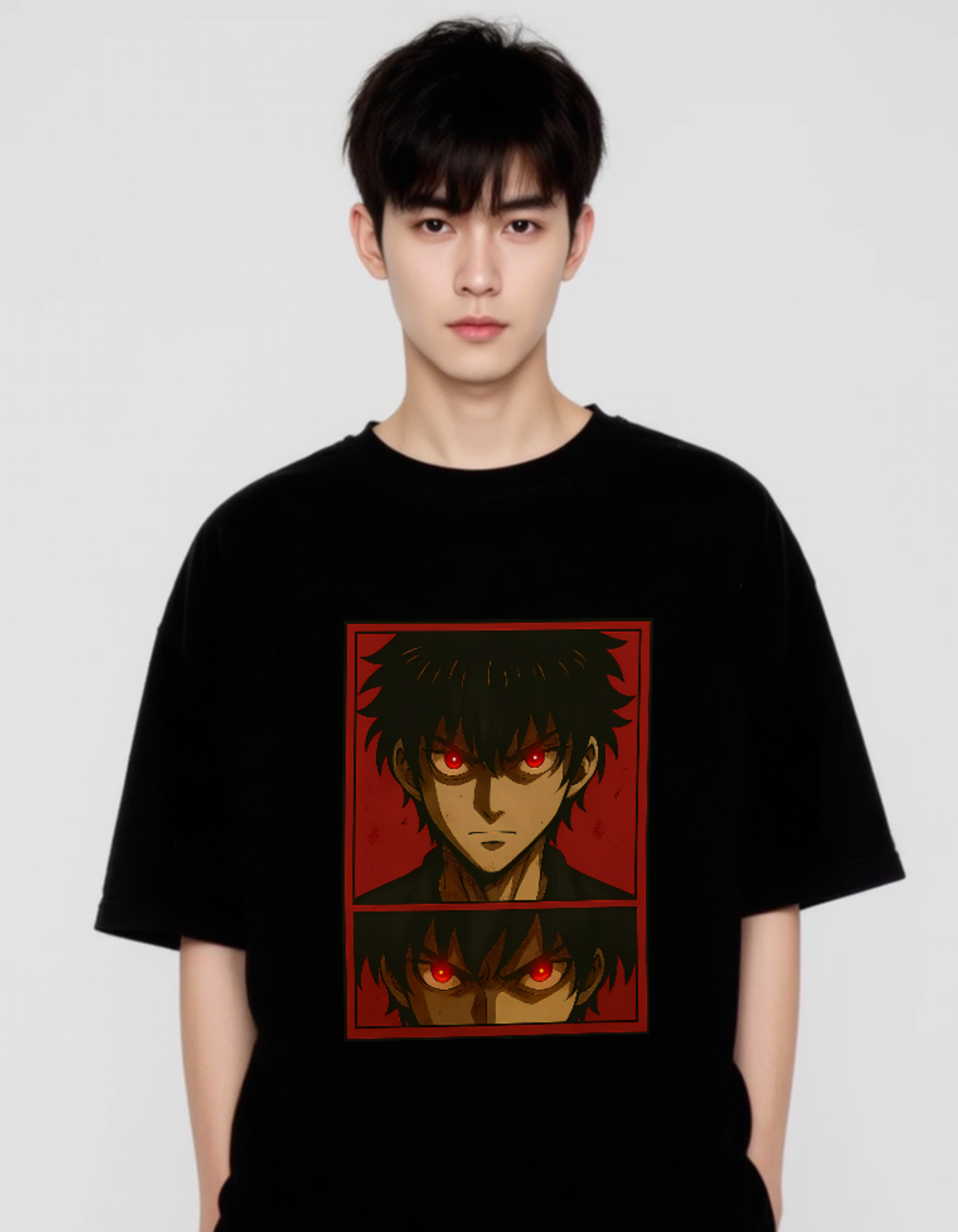 Crimson Eyes Black Manga Tee