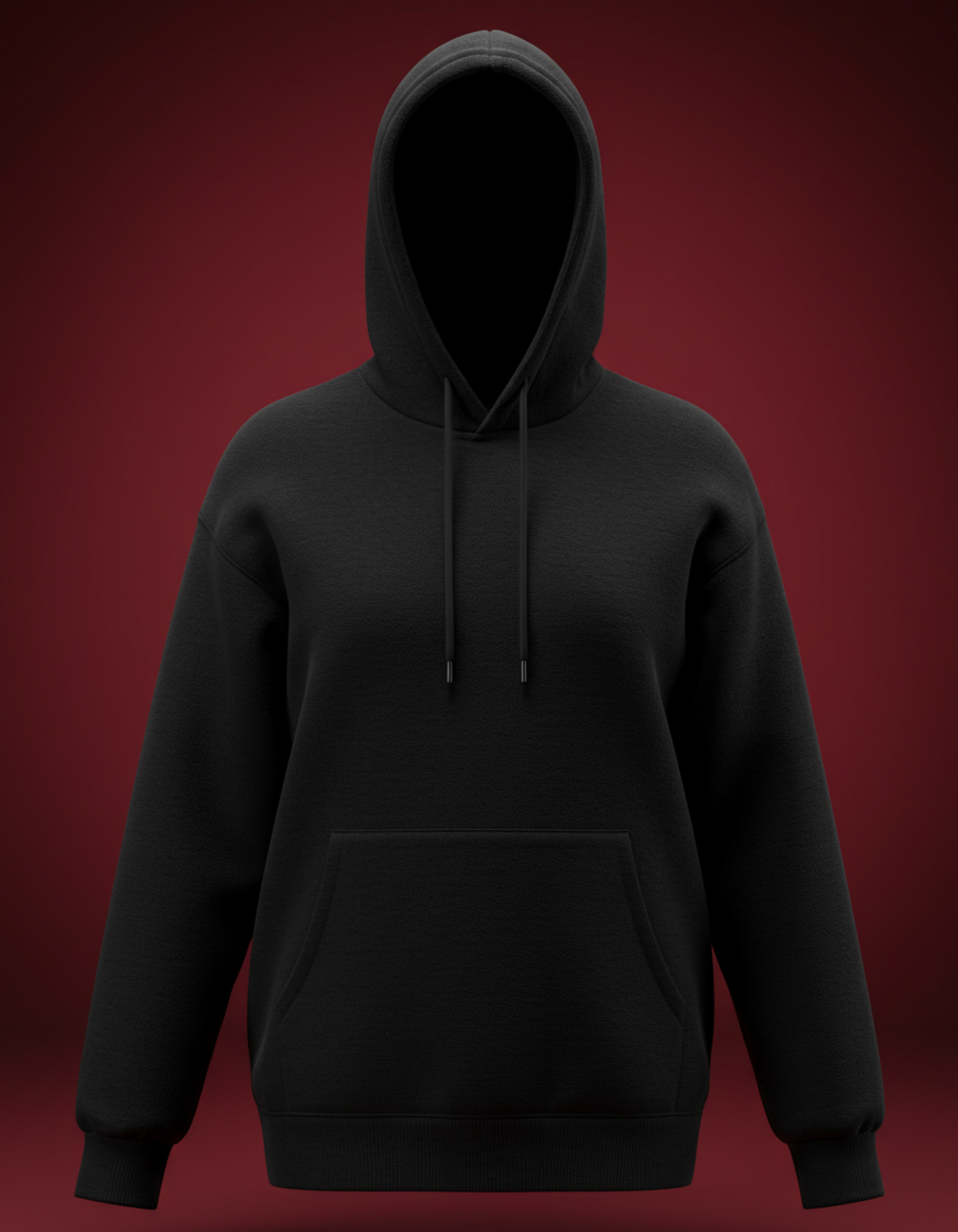 Oversized Hoodie with Purple Anime Graphic