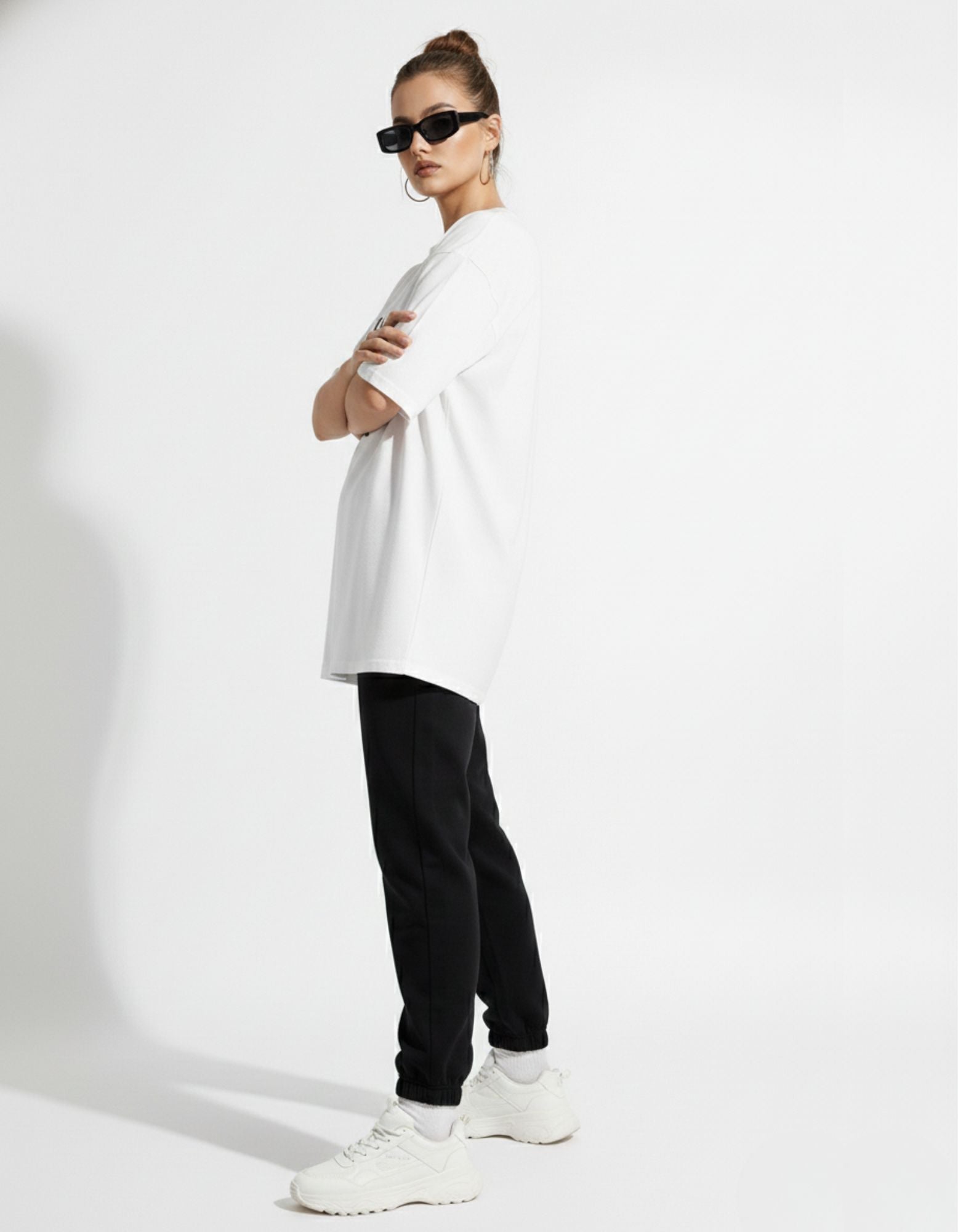 Terry Oversized T-Shirt with Los Angeles Print – Bold City Vibes