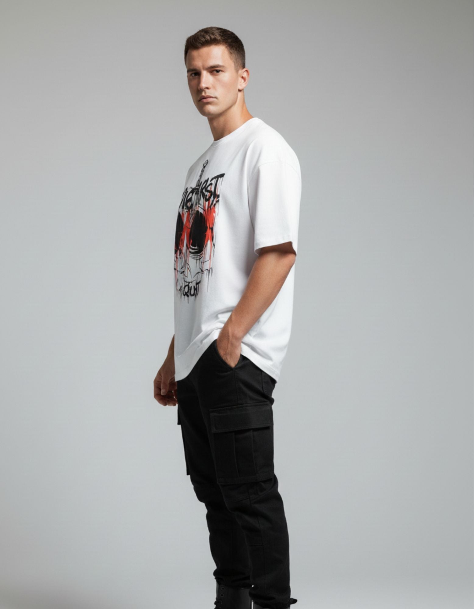Die First Then Quit T-Shirt - Bold and Fierce Attitude