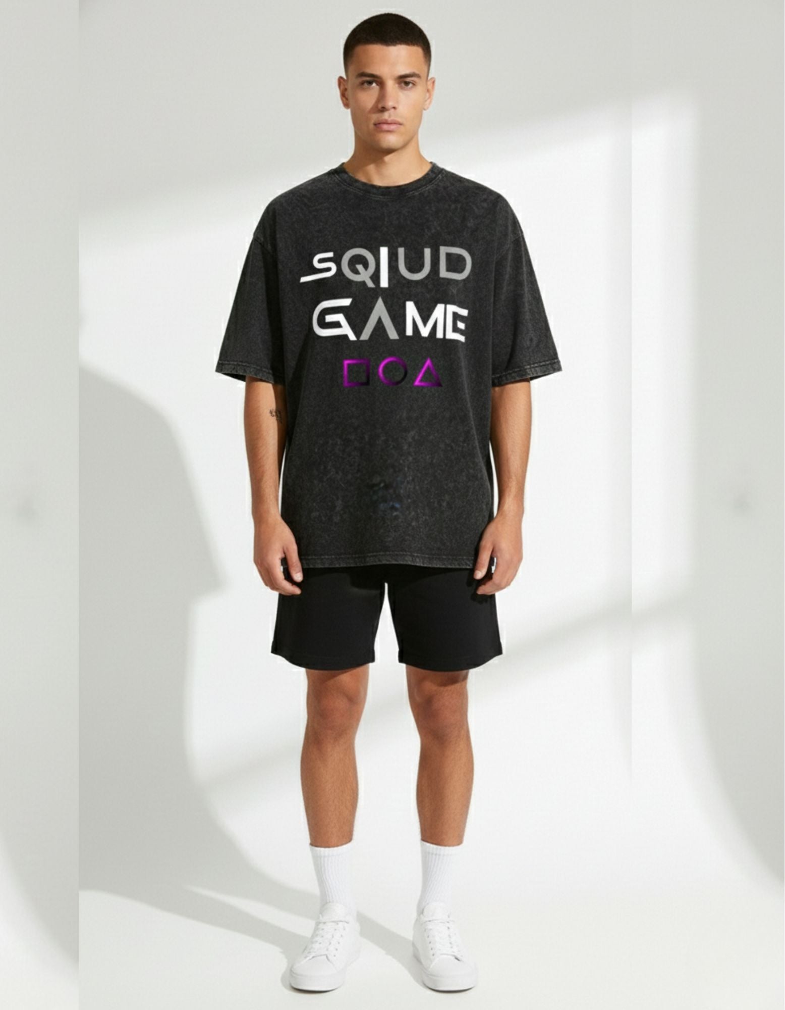 Acid Wash Squid Game T-Shirt