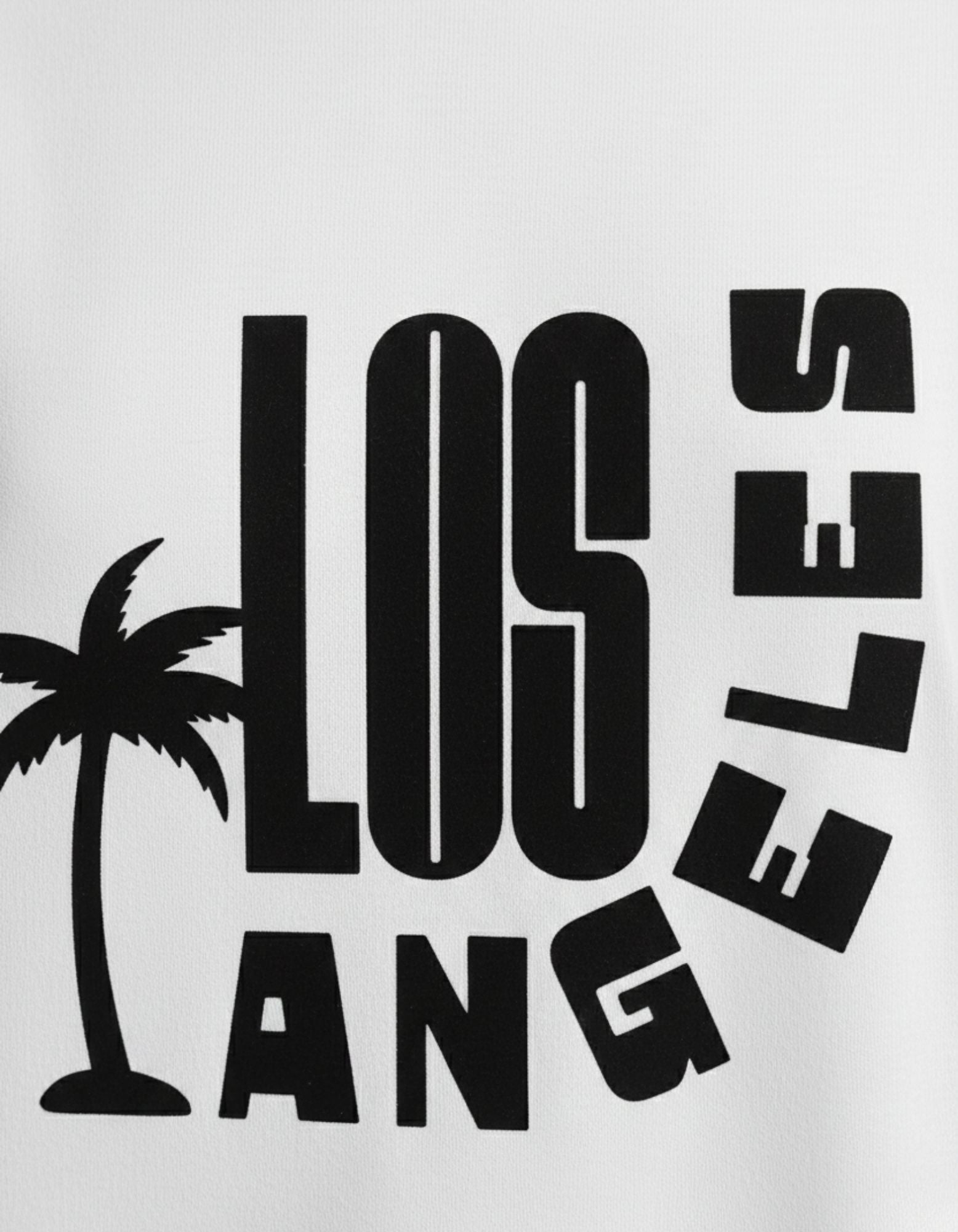 Terry Oversized T-Shirt with Los Angeles Print – Bold City Vibes