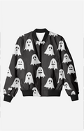 Ghost Printed Bomber Jacket