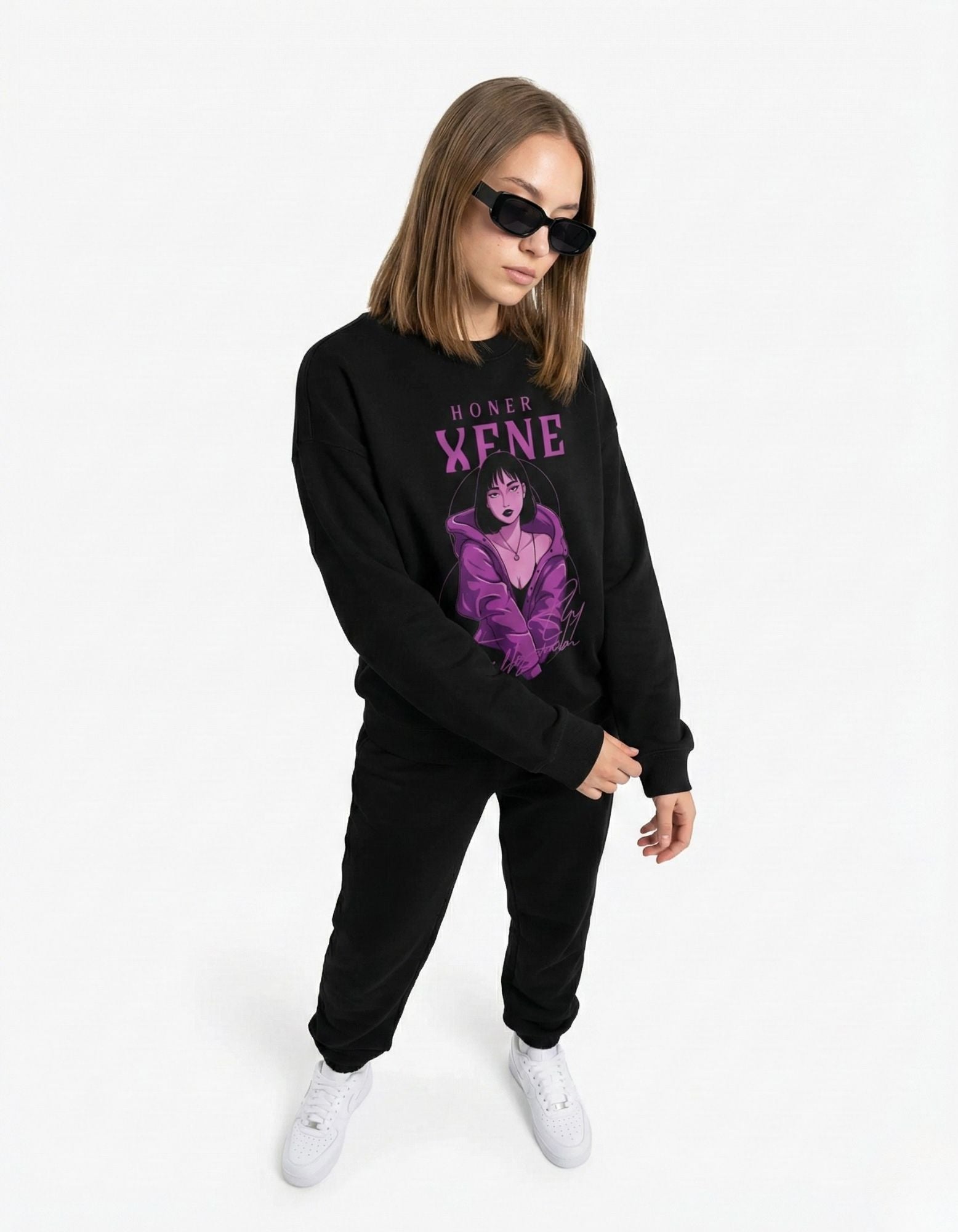 Violet Honor Oversized Sweatshirt