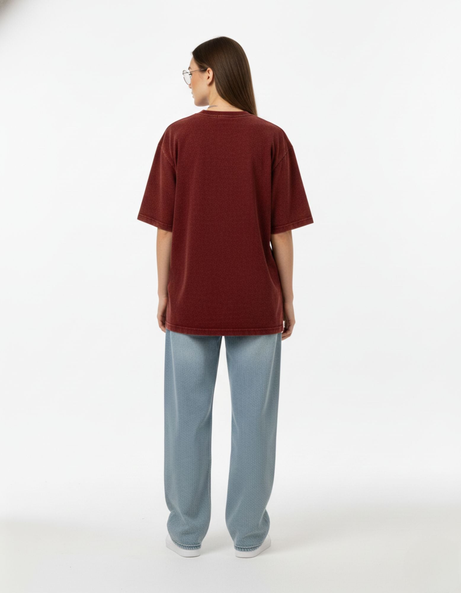 Anime Warrior Acid Wash Oversized Tee