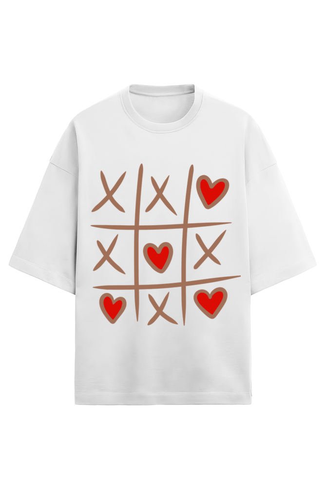 Add Love to Your Style with the Tic-Tac-Toe Heart Terry T-Shirt