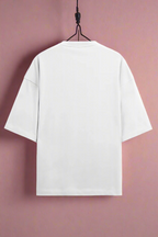 Terry Oversized T-Shirt with Woman Print – Chic Style