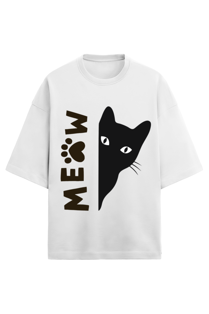 Stay Playful with the "Meow" Terry T-Shirt
