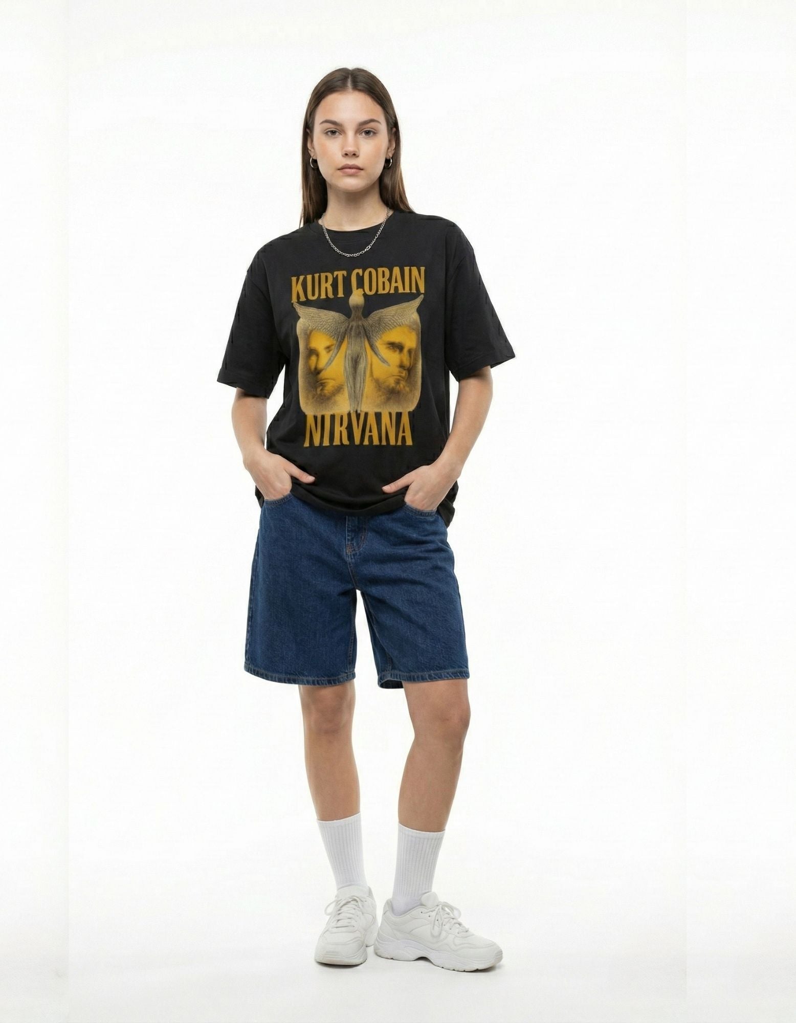 Kurt Cobain Nirvana Oversized Terry Tee