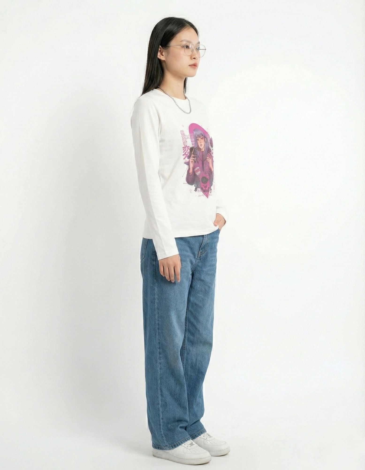 Neon Dream Girl Full Sleeve T-Shirt