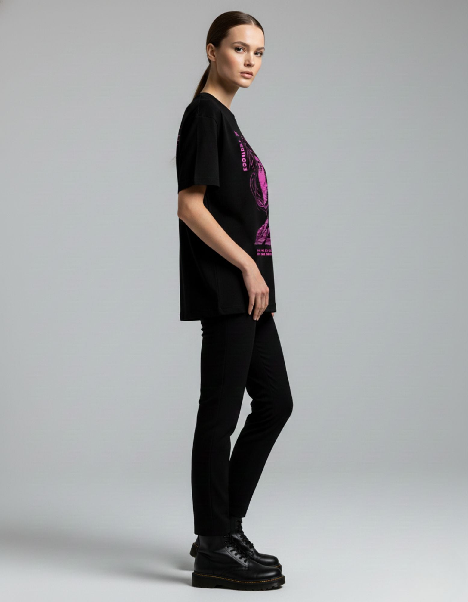 Neon Noir Cyberpunk Oversized T-Shirt