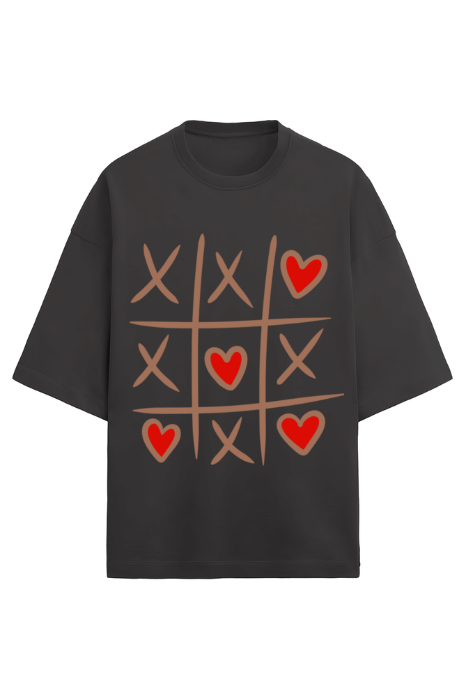 Add Love to Your Style with the Tic-Tac-Toe Heart Terry T-Shirt