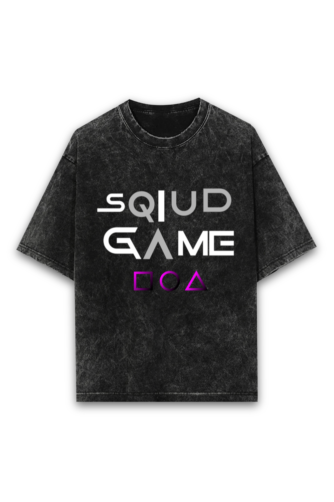 Acid Wash Squid Game T-Shirt