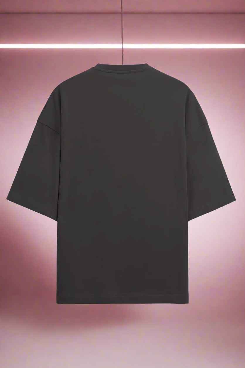 Terry Oversized T-Shirt with Woman Print – Chic Style