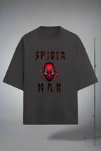 Terry Oversized T-Shirt with Spider-Man Print – Heroic Style