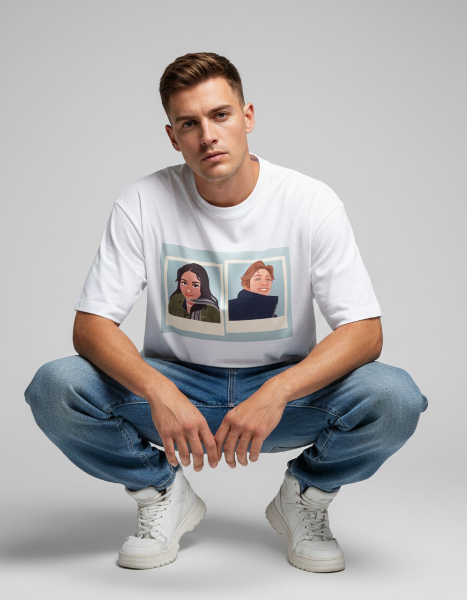 Capture Style with the Polaroid Portrait Terry T-Shirt