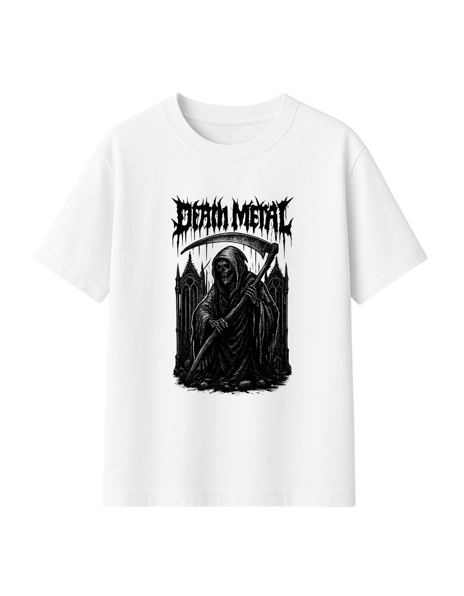 Death Metal Graphic Oversized Tee