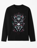 Cyber Skull Samurai Full Sleeve T-Shirt