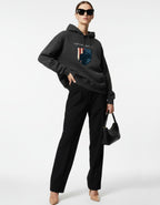 Acid Wash Hooded Sweatshirt