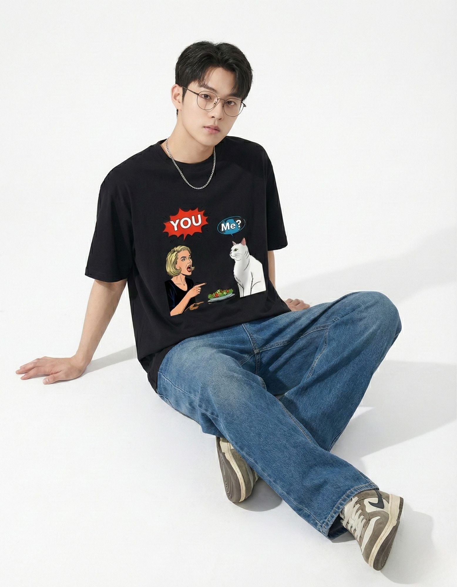 You vs Me Oversized Tee