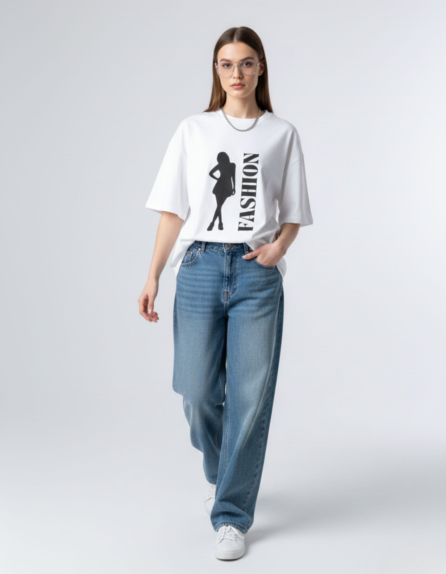 FASHION Silhouette Oversized T-Shirt