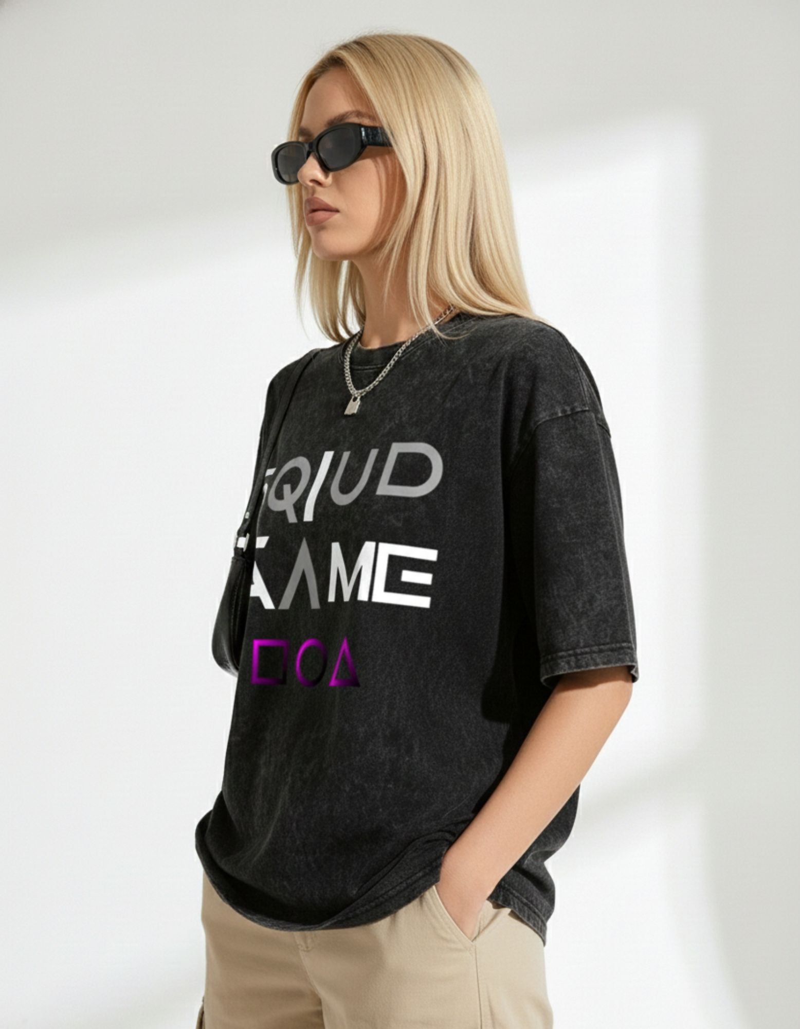 Acid Wash Squid Game T-Shirt