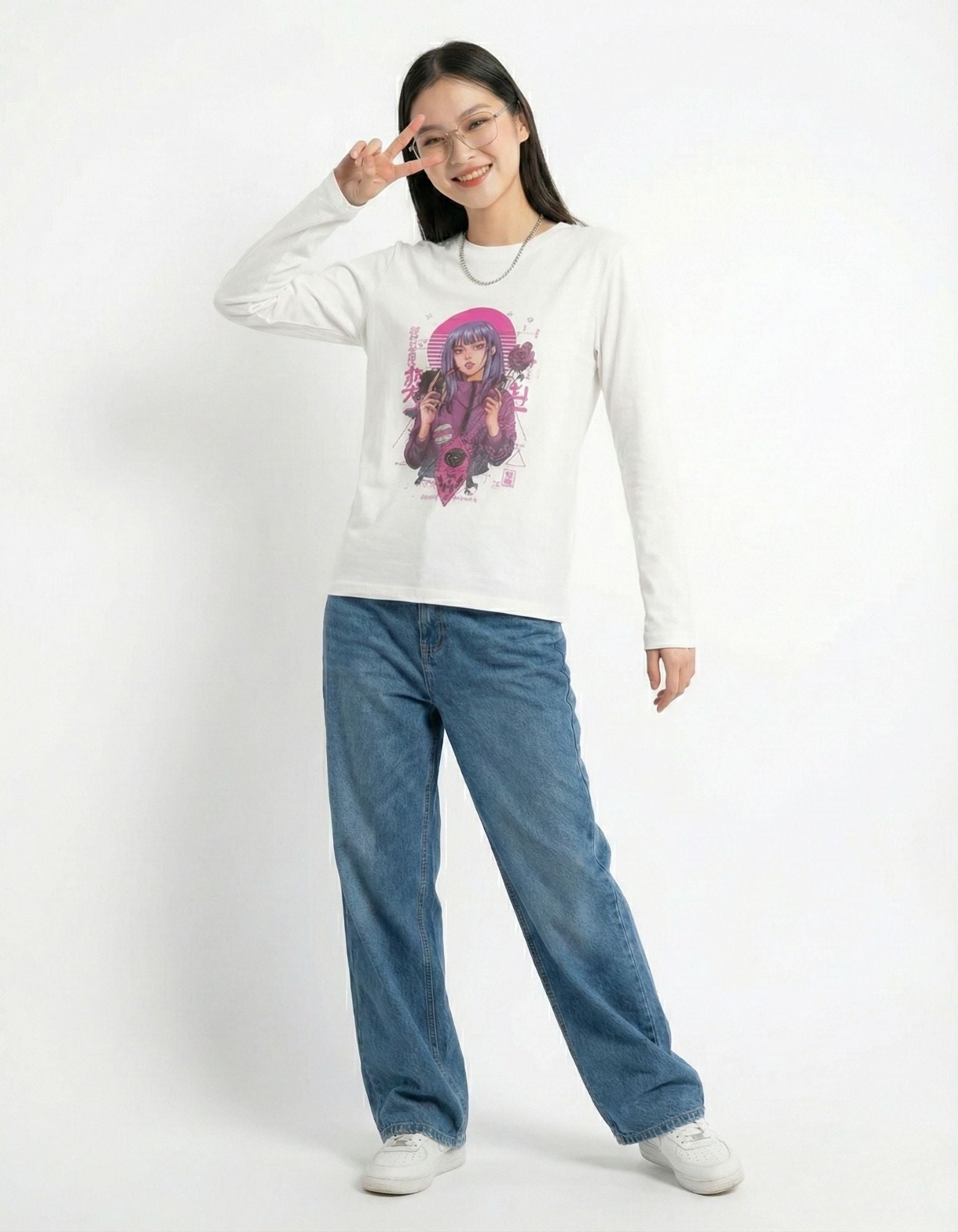 Neon Dream Girl Full Sleeve T-Shirt