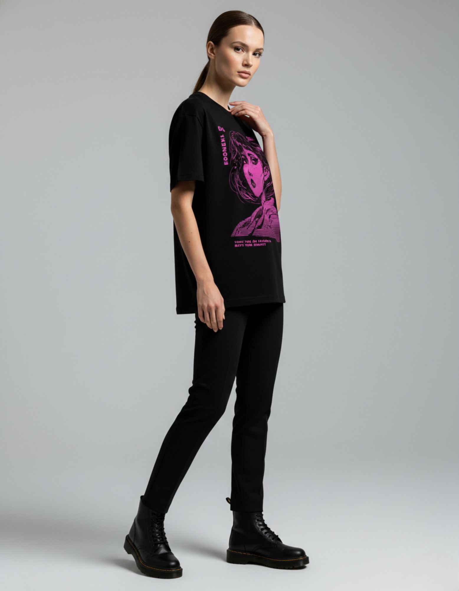 Neon Noir Cyberpunk Oversized T-Shirt