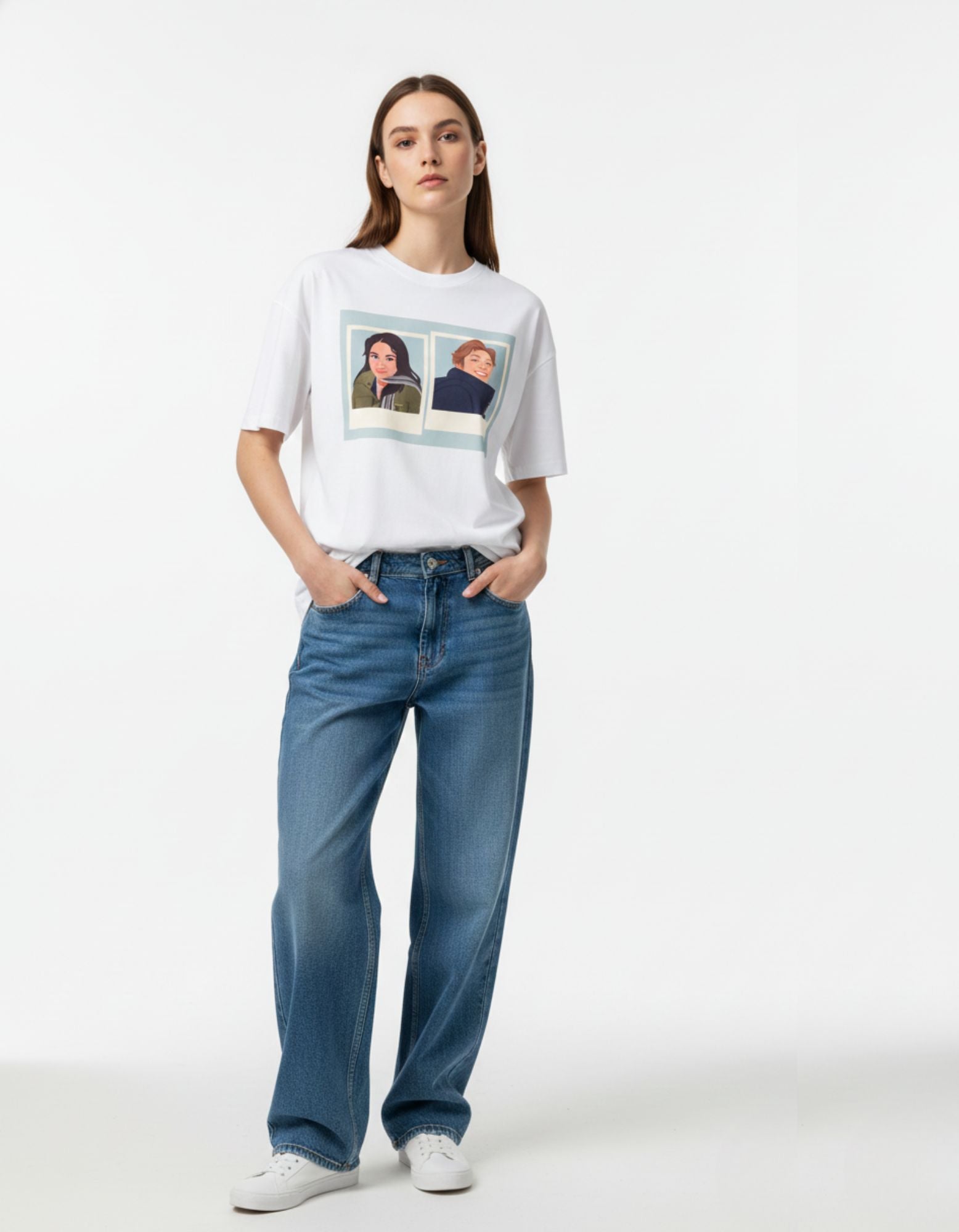 Capture Style with the Polaroid Portrait Terry T-Shirt
