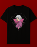 Graphic Oversized T-Shirt with Anime Girl Print