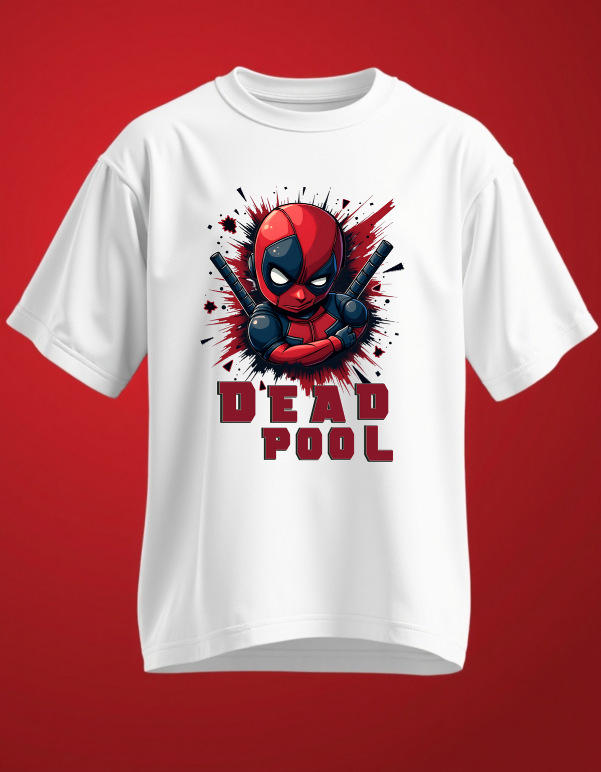 Deadpool-Inspired Graphic T-Shirt – Bold Look, Premium Comfort