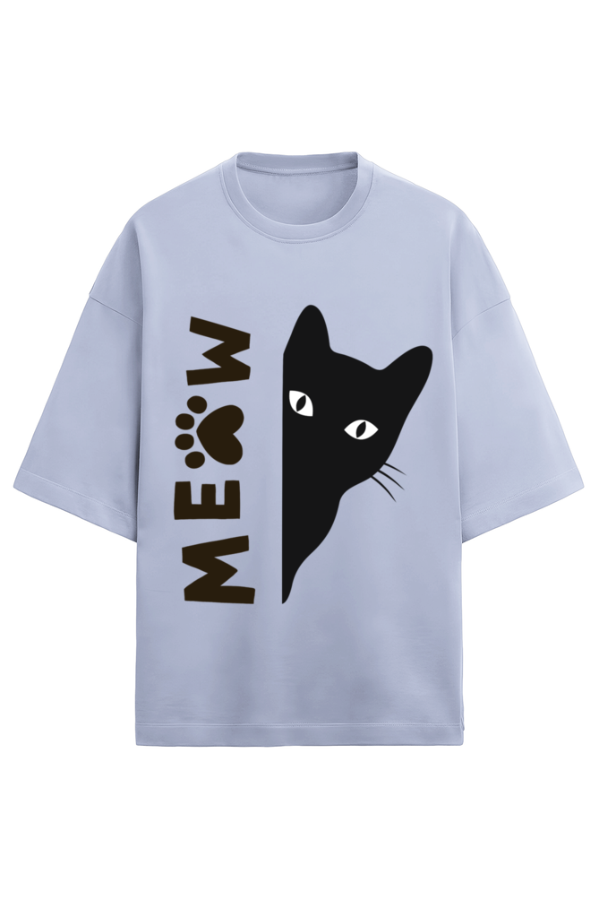 Stay Playful with the "Meow" Terry T-Shirt
