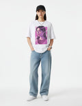Graphic Girl Portrait Oversized T-Shirt