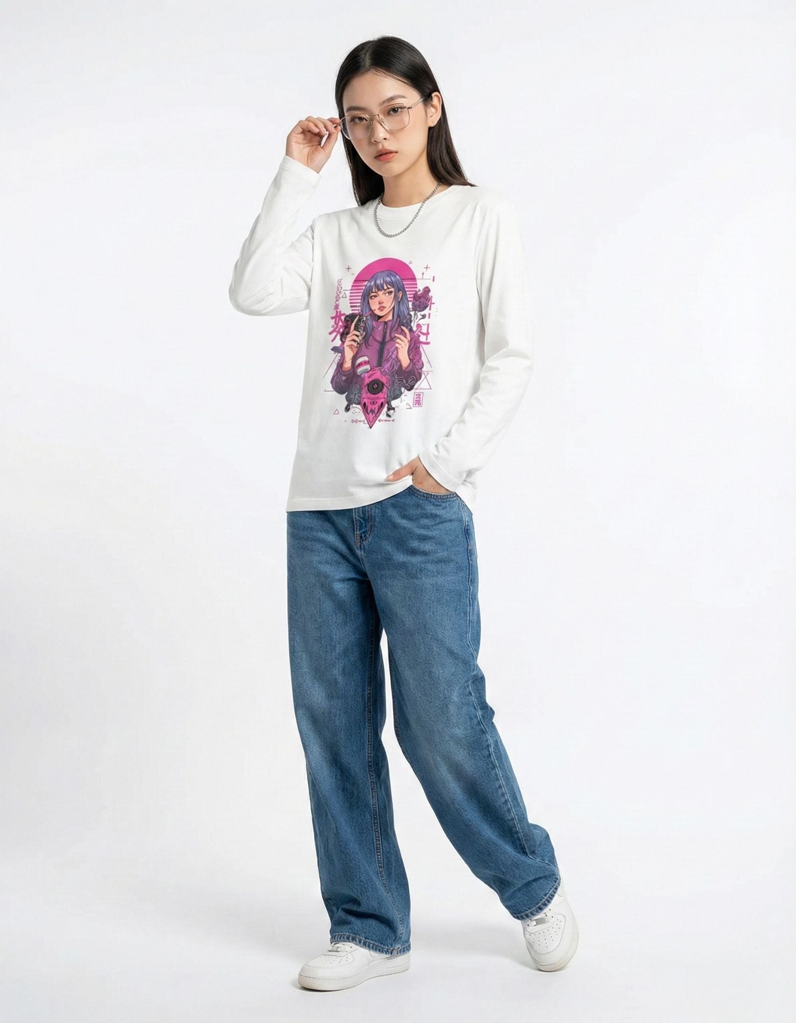Neon Dream Girl Full Sleeve T-Shirt