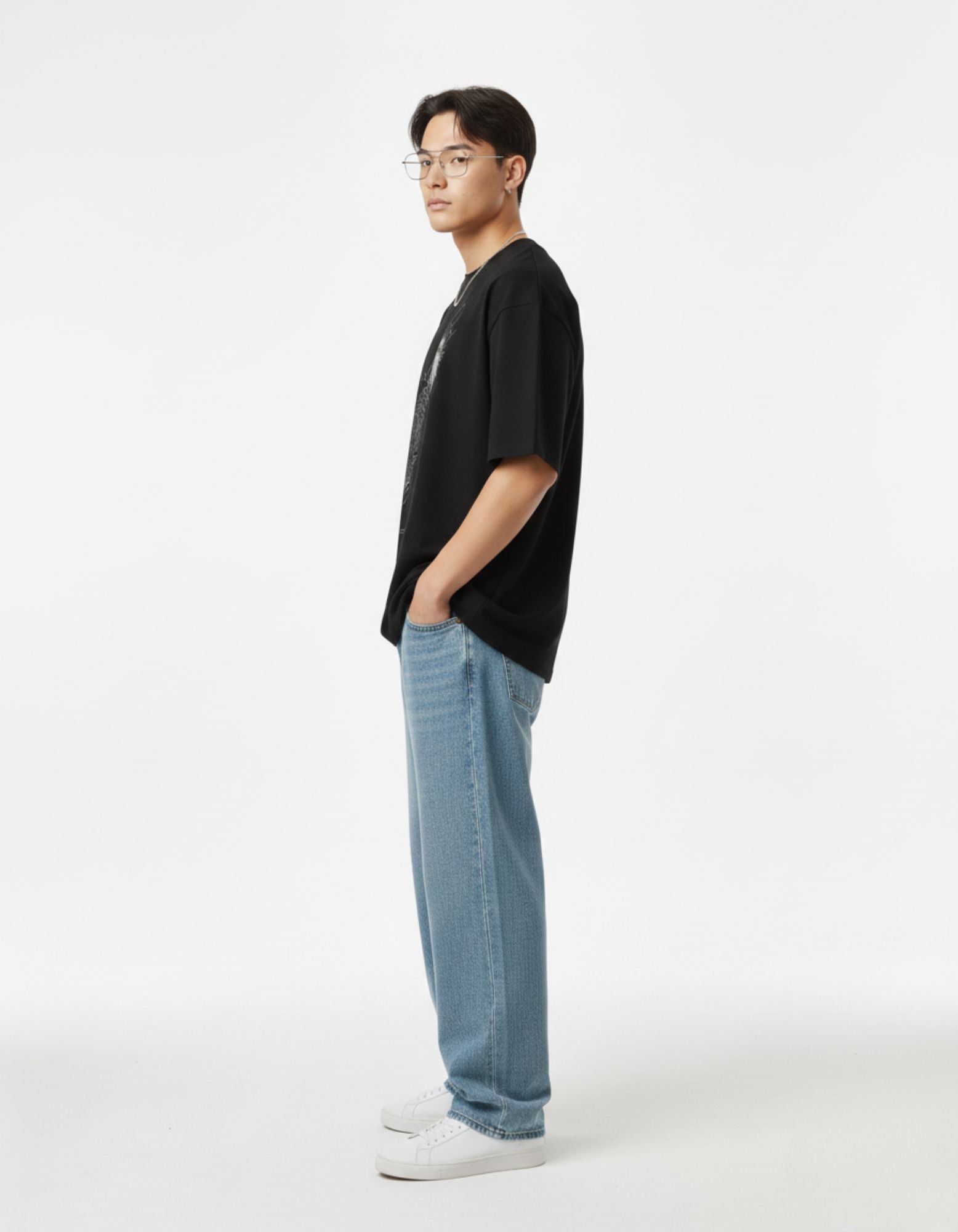 Glitchcore Anime Oversized T-Shirt