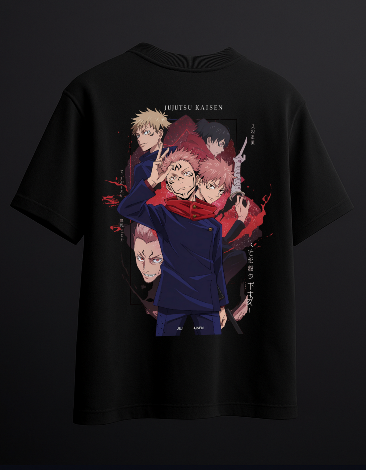 Jujutsu Kaisen Black Oversized Tee