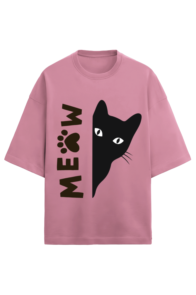 Stay Playful with the "Meow" Terry T-Shirt