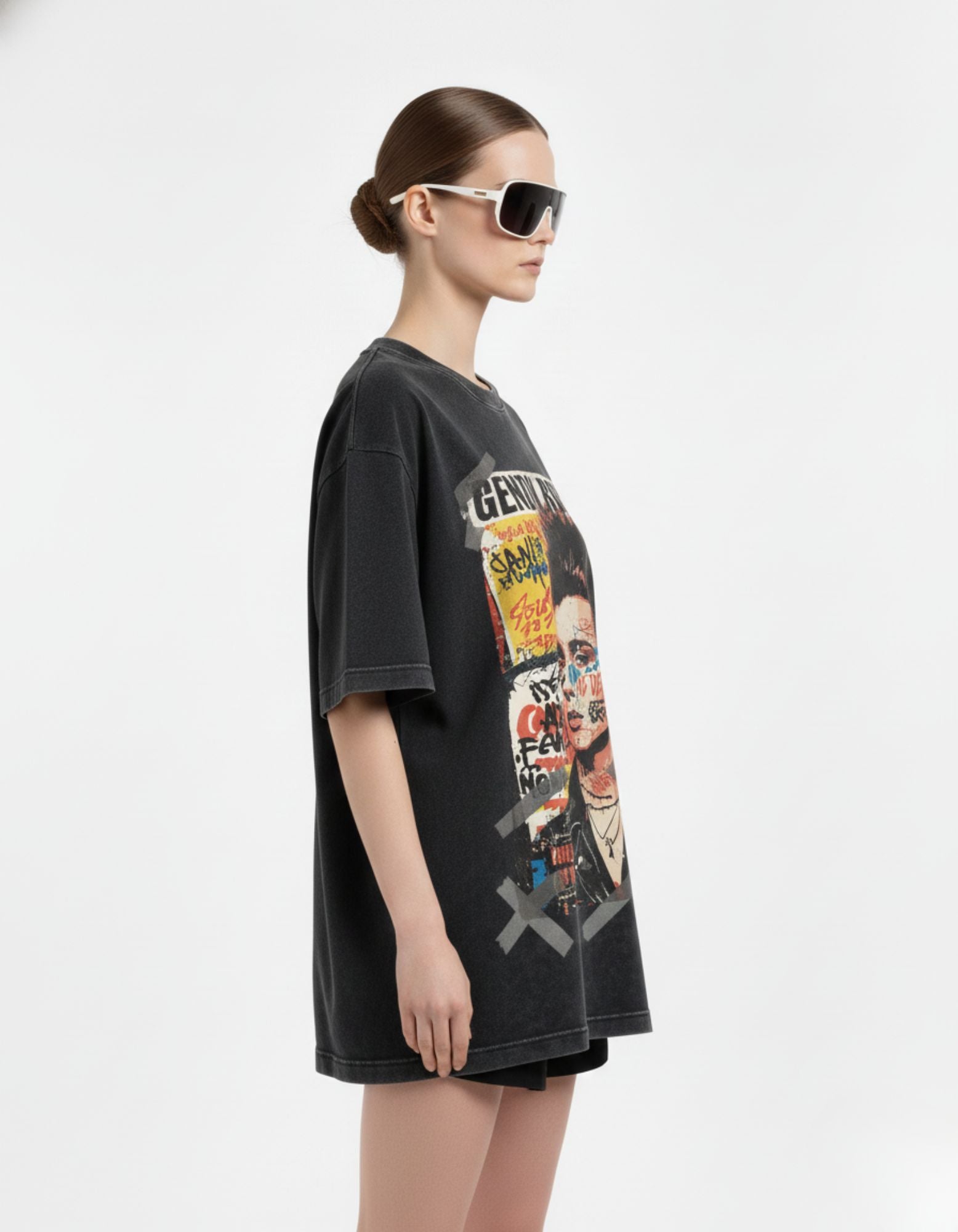 Street Riot Acid Wash Oversized Tee